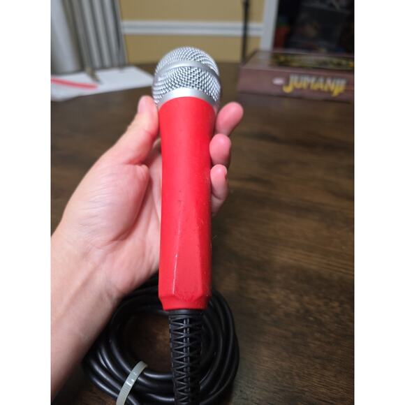 Nabi Wired Microphone with 1/4" Jack Red & Silver For NABI karaoke Machine - Picture 13 of 16
